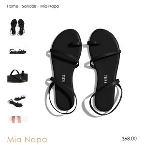 Tkees Mia Napa Sandals | Size 7 | Black